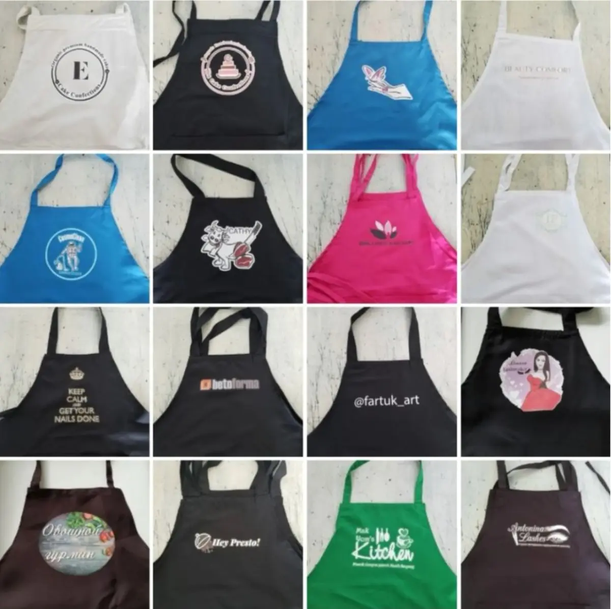オリジナルエプロン制作事例