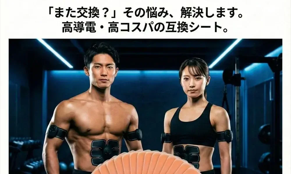 【楽天1位獲得】日本製ゲル使用EMSジェルシート24枚セット｜シックスパッド互換・高導電性で効率的なトレーニングをサポート