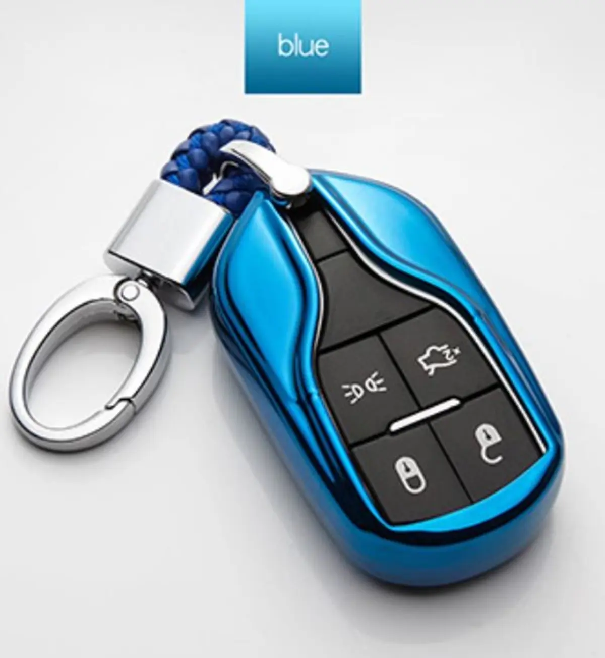 マセラティ キーケース ブルー 装着イメージ