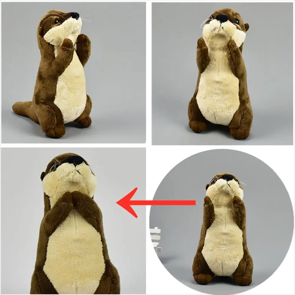 カワウソぬいぐるみ 各方向から見た質感