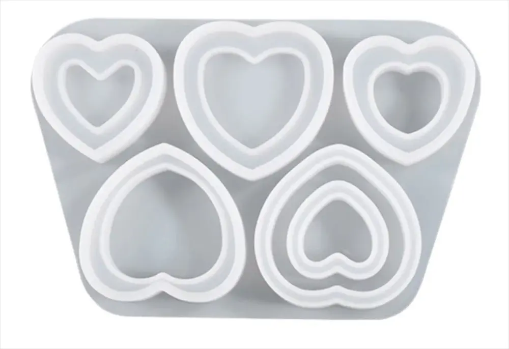 複数のハート型モールド