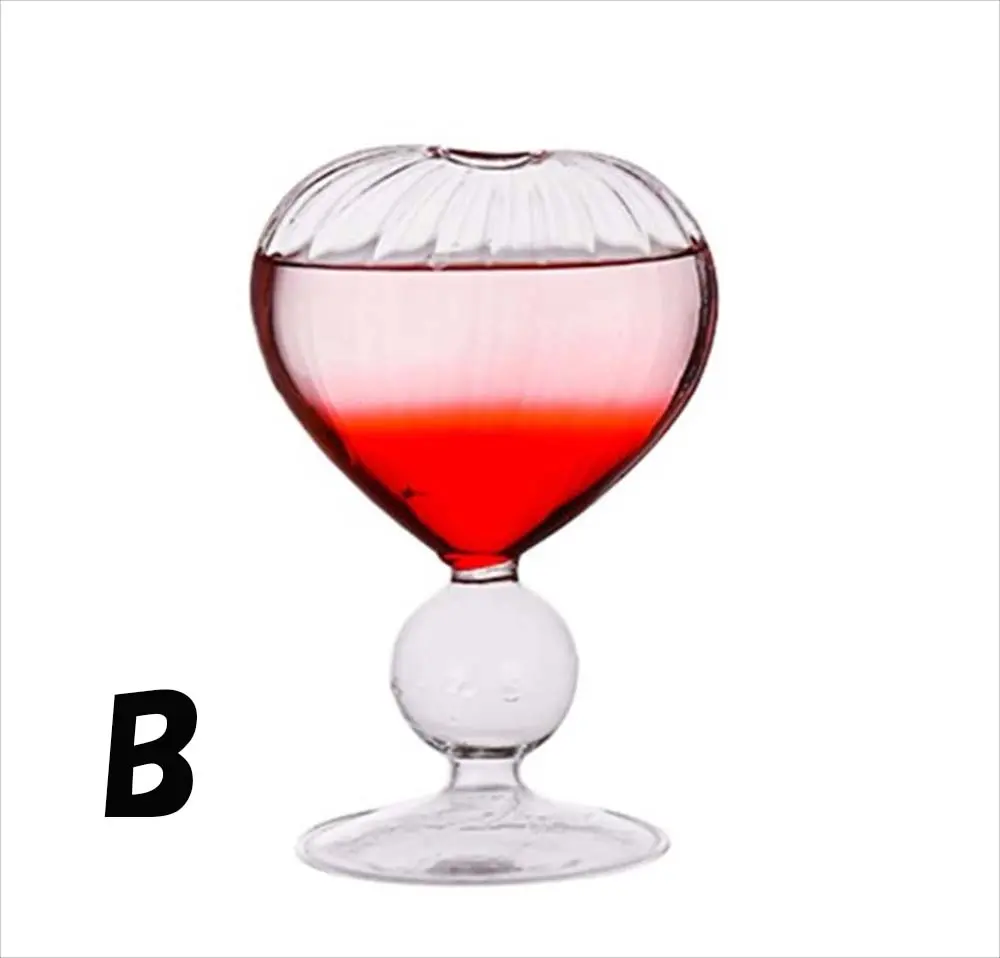 タイプB リブ入りハートグラス