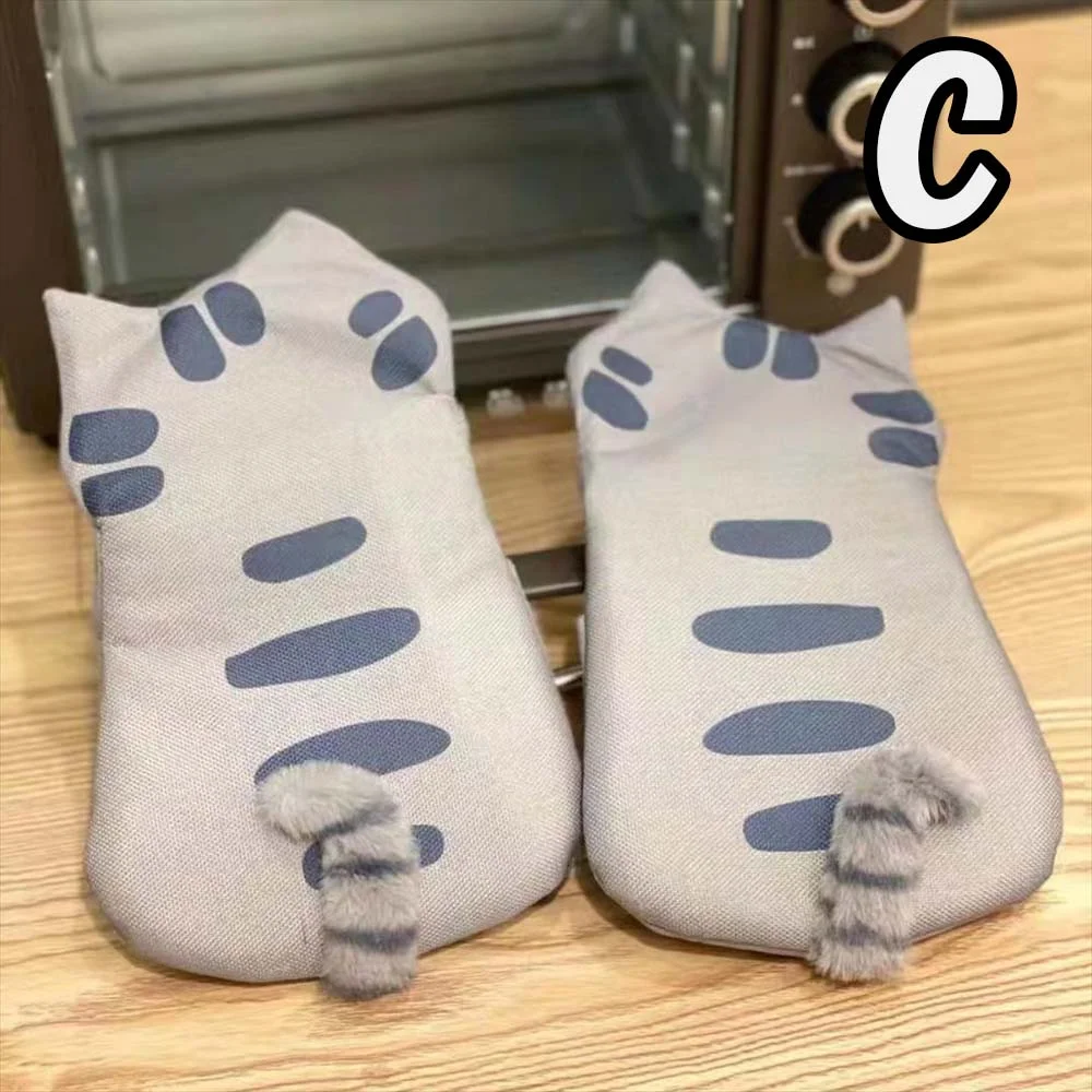 ブルー系の猫柄