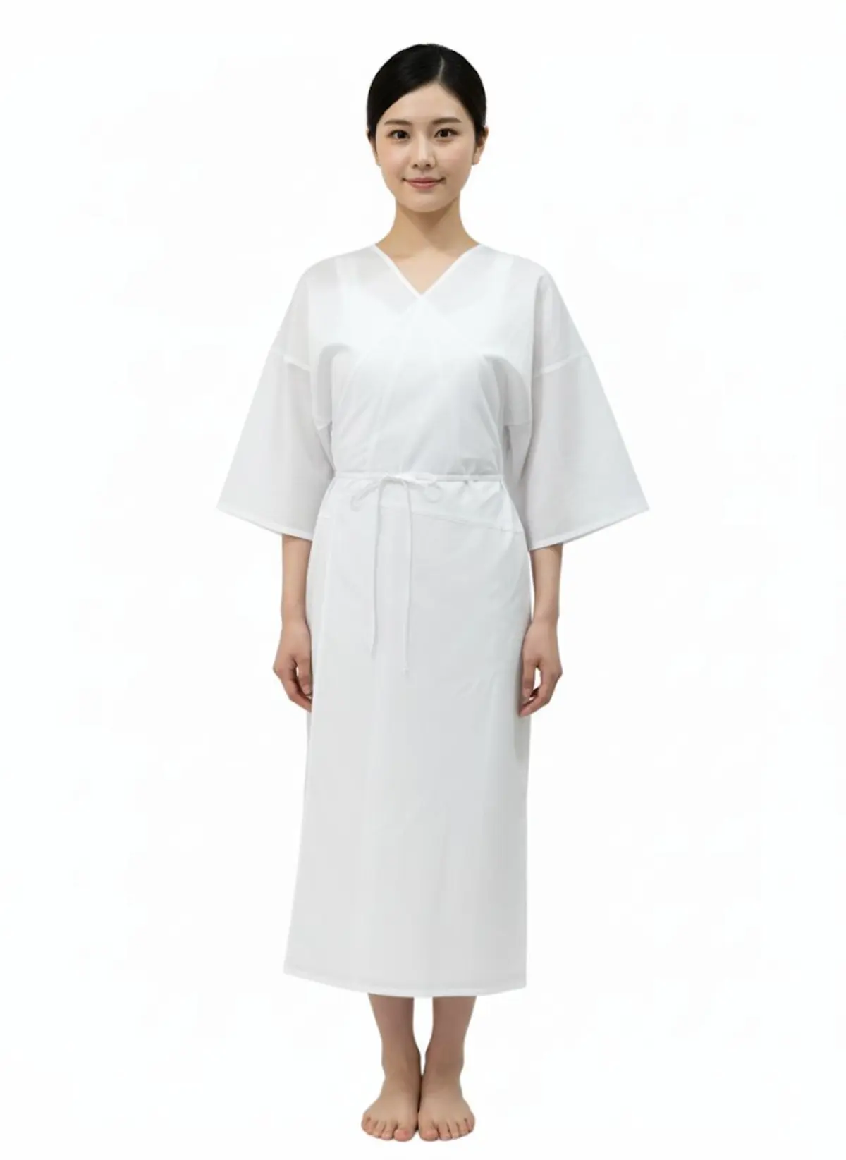 肌襦袢ワンピース 着用イメージ