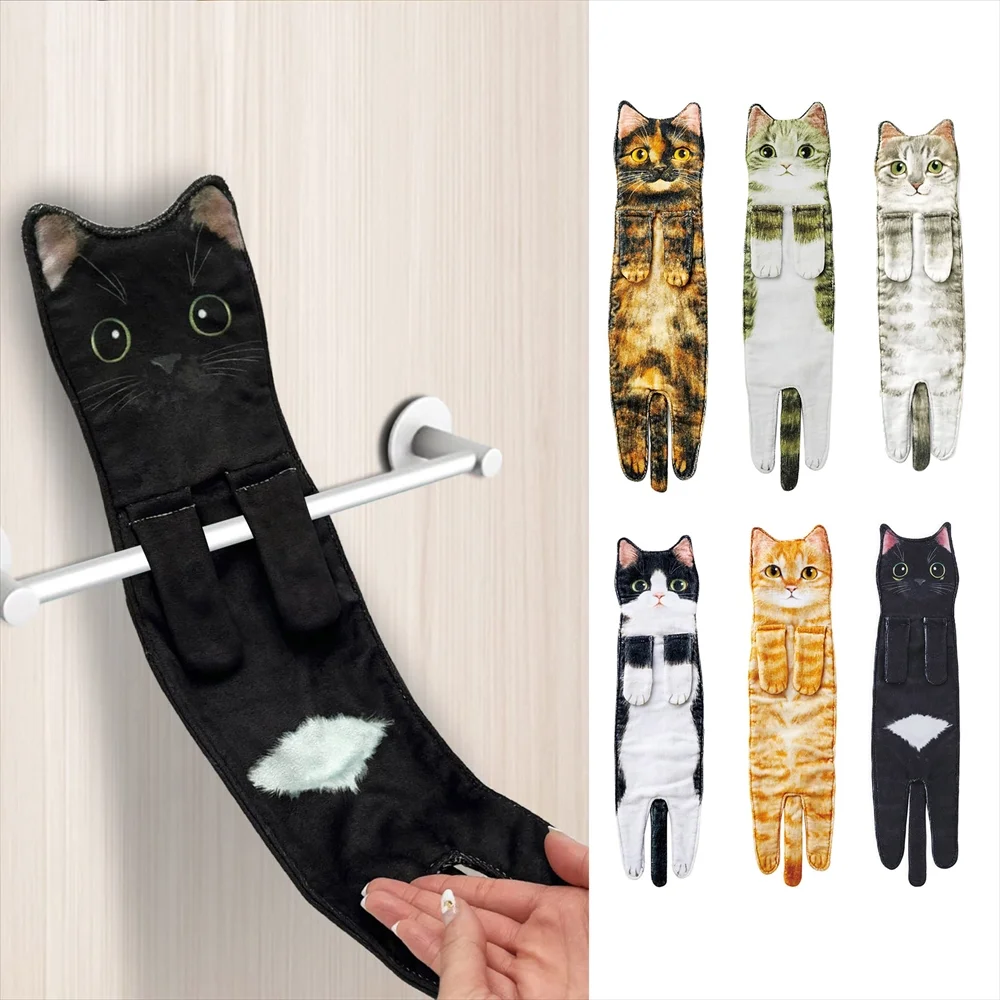 猫タオルの使用イメージ