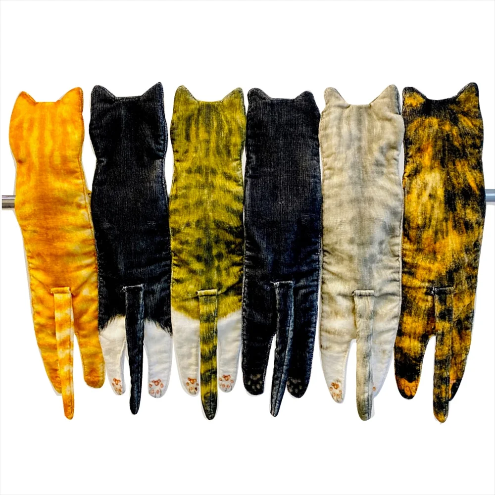 猫タオルのバリエーション裏面