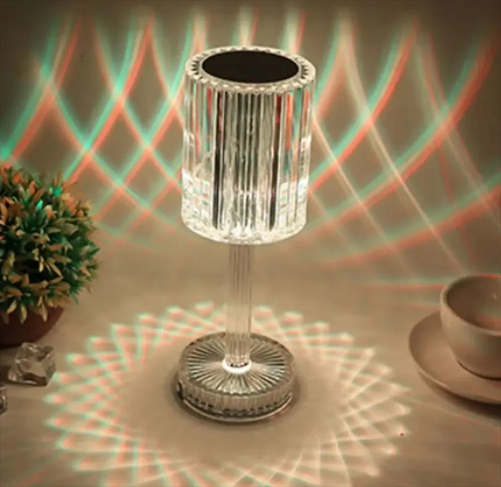 クリスタルLEDテーブルランプ 使用イメージ