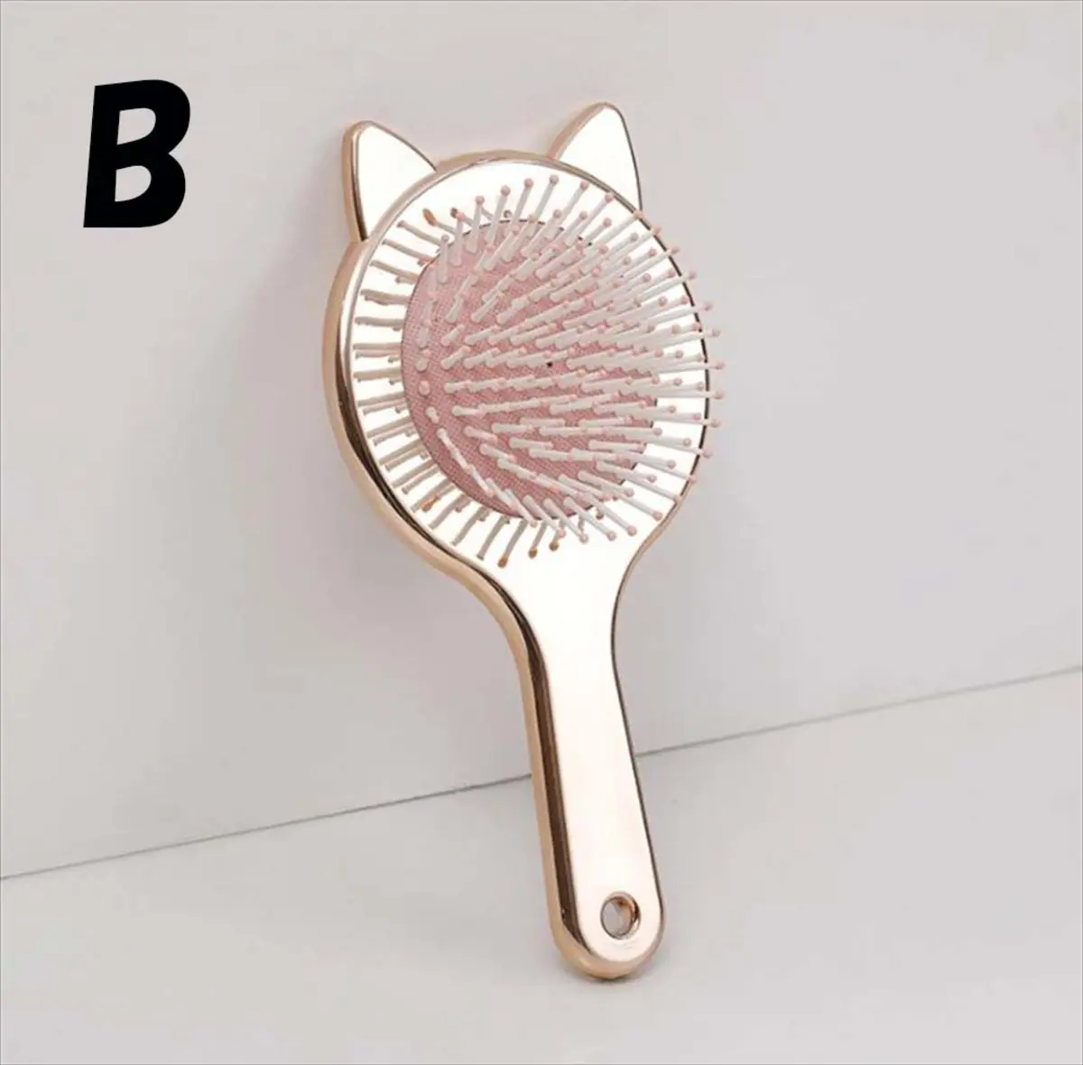 猫耳ヘアブラシ Bタイプ ゴールド ブラシ面