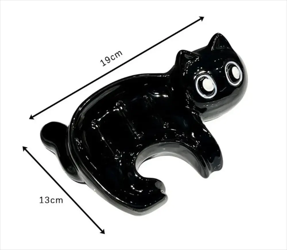 洗面台での黒猫ソープディッシュ使用イメージ