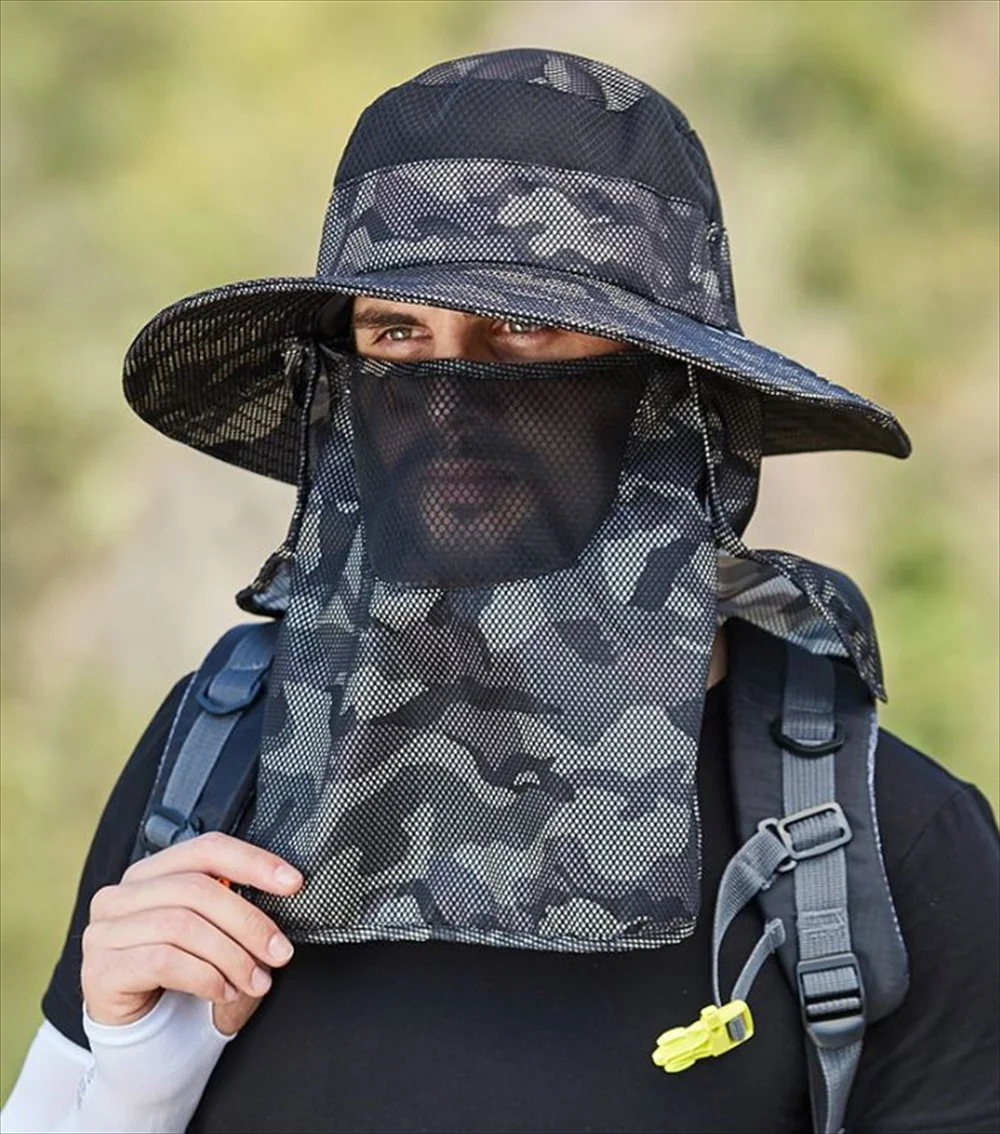 多機能サファリハット全体像