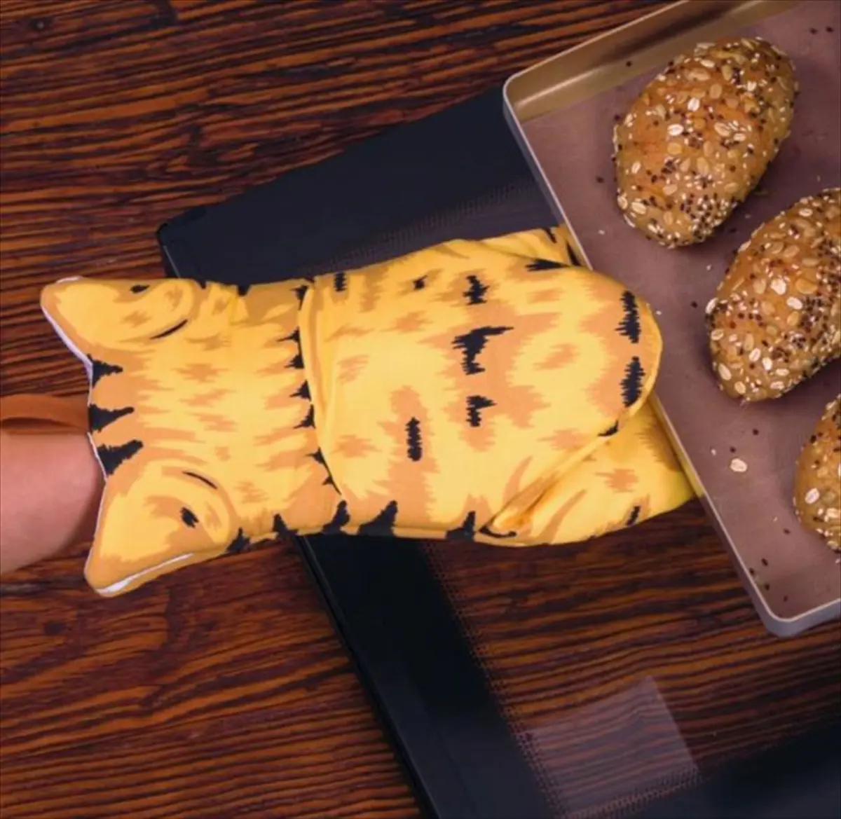 ミトンを手にはめた使用イメージ