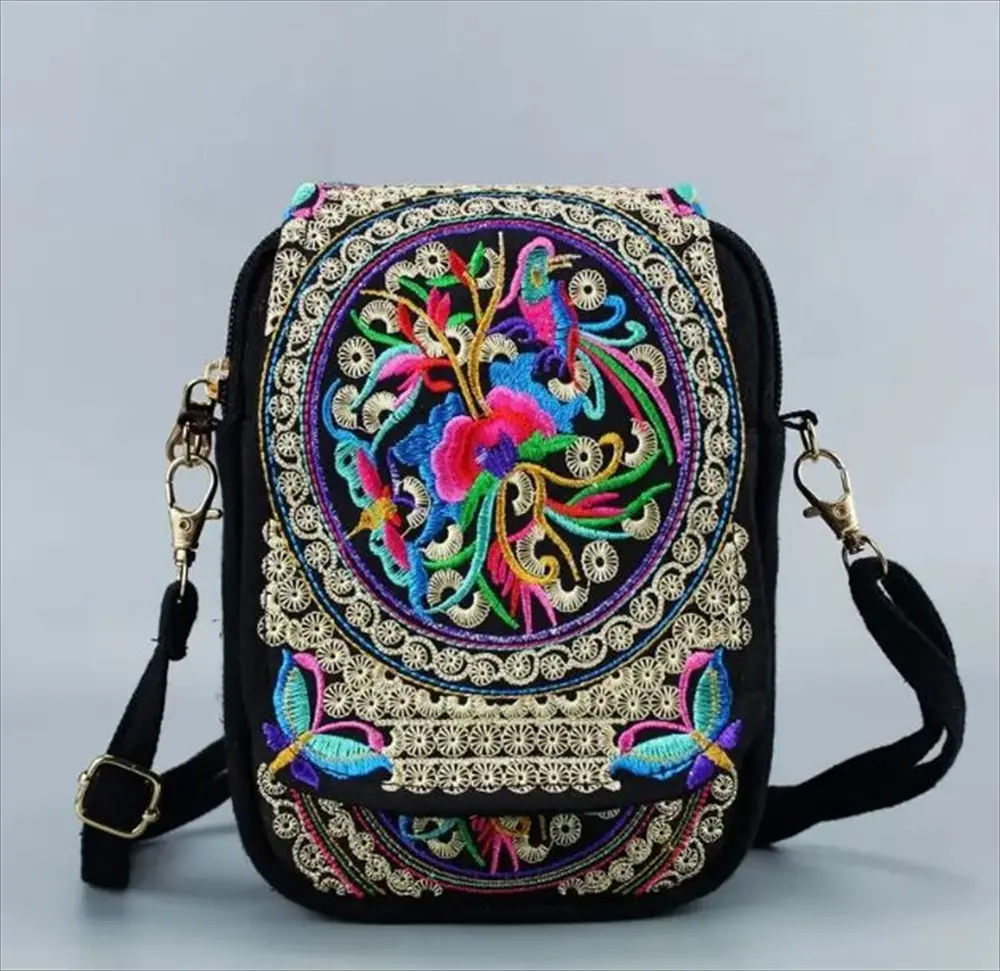 刺繍バッグ 正面アップ