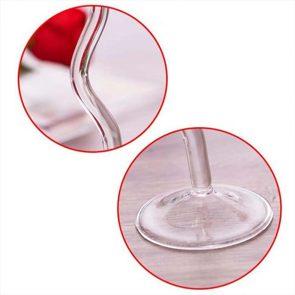 バラ型ワイングラスのステム部分