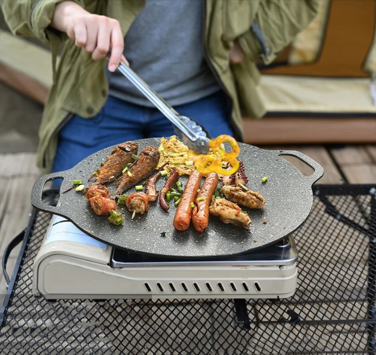 実際の調理風景