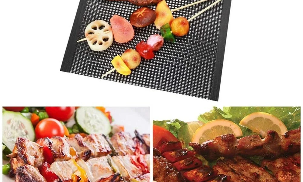 BBQの焦げ付きを防ぐ！繰り返し使えるバーベキューメッシュネットで調理を快適に