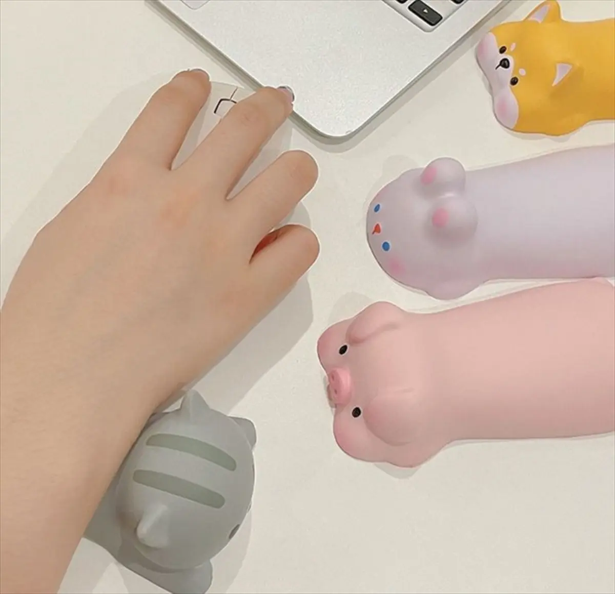 アニマルリストレスト 腕置き ねこ ぶた マウス操作