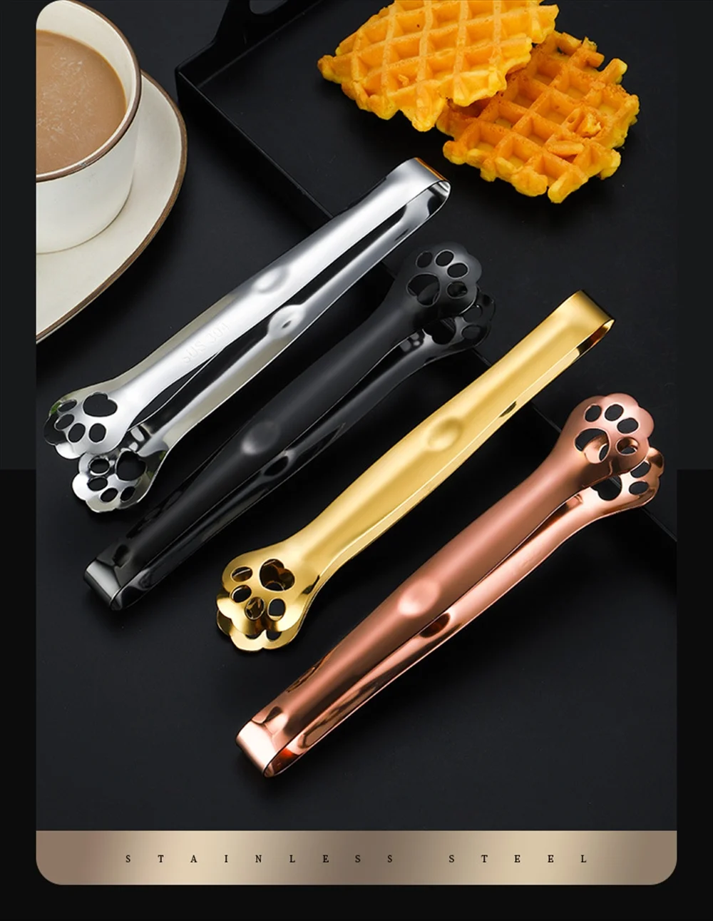 ゴールドカラー 肉球トング