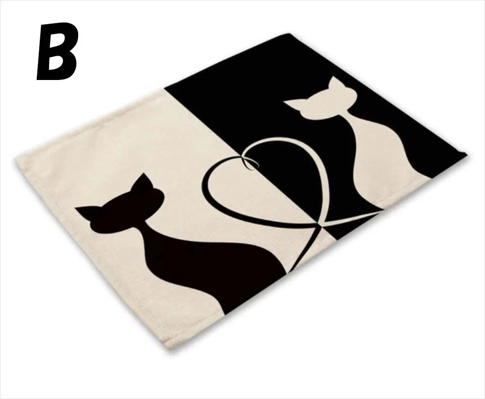 デザインB ハートと猫