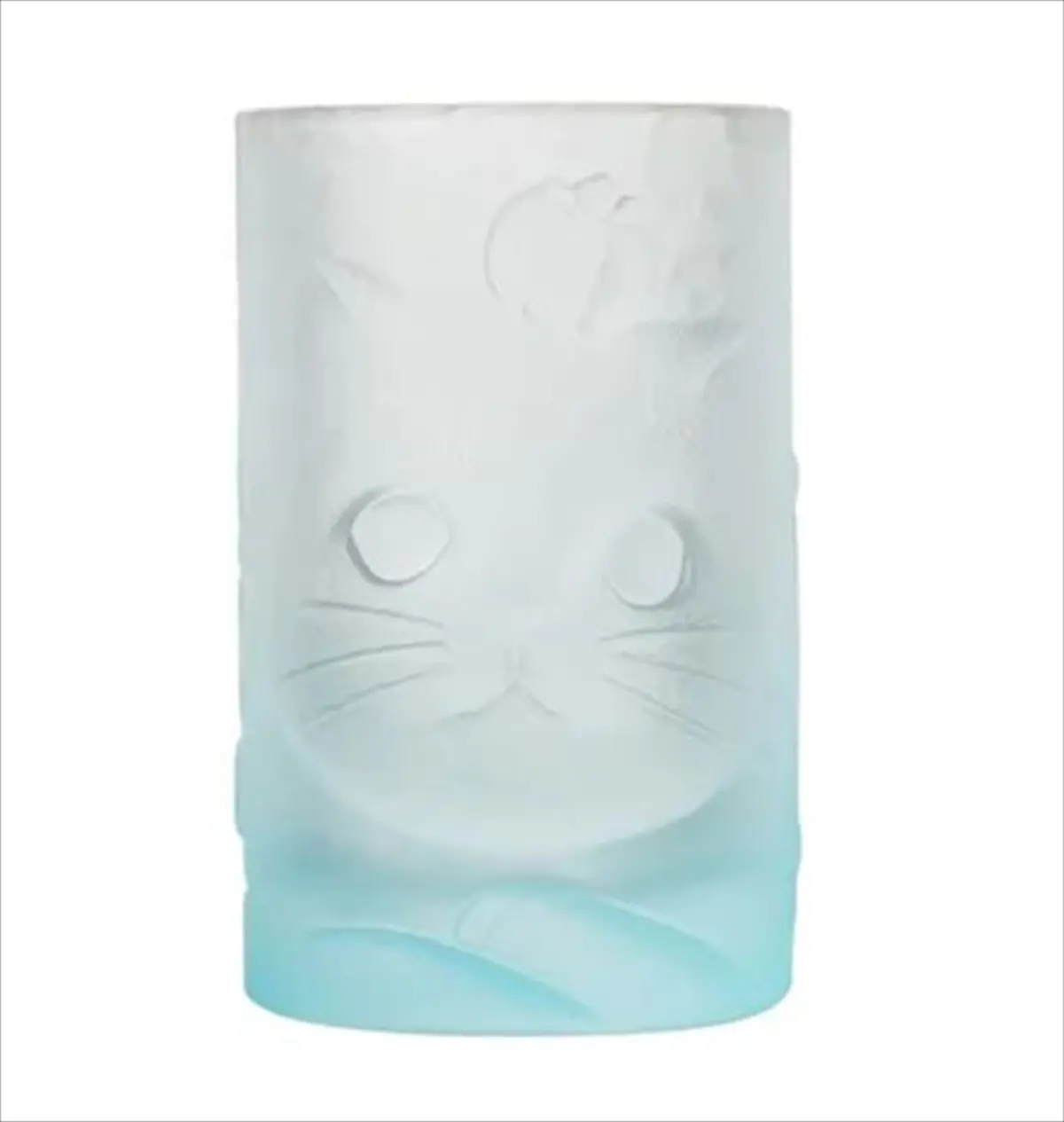猫グラス ブルーカラー