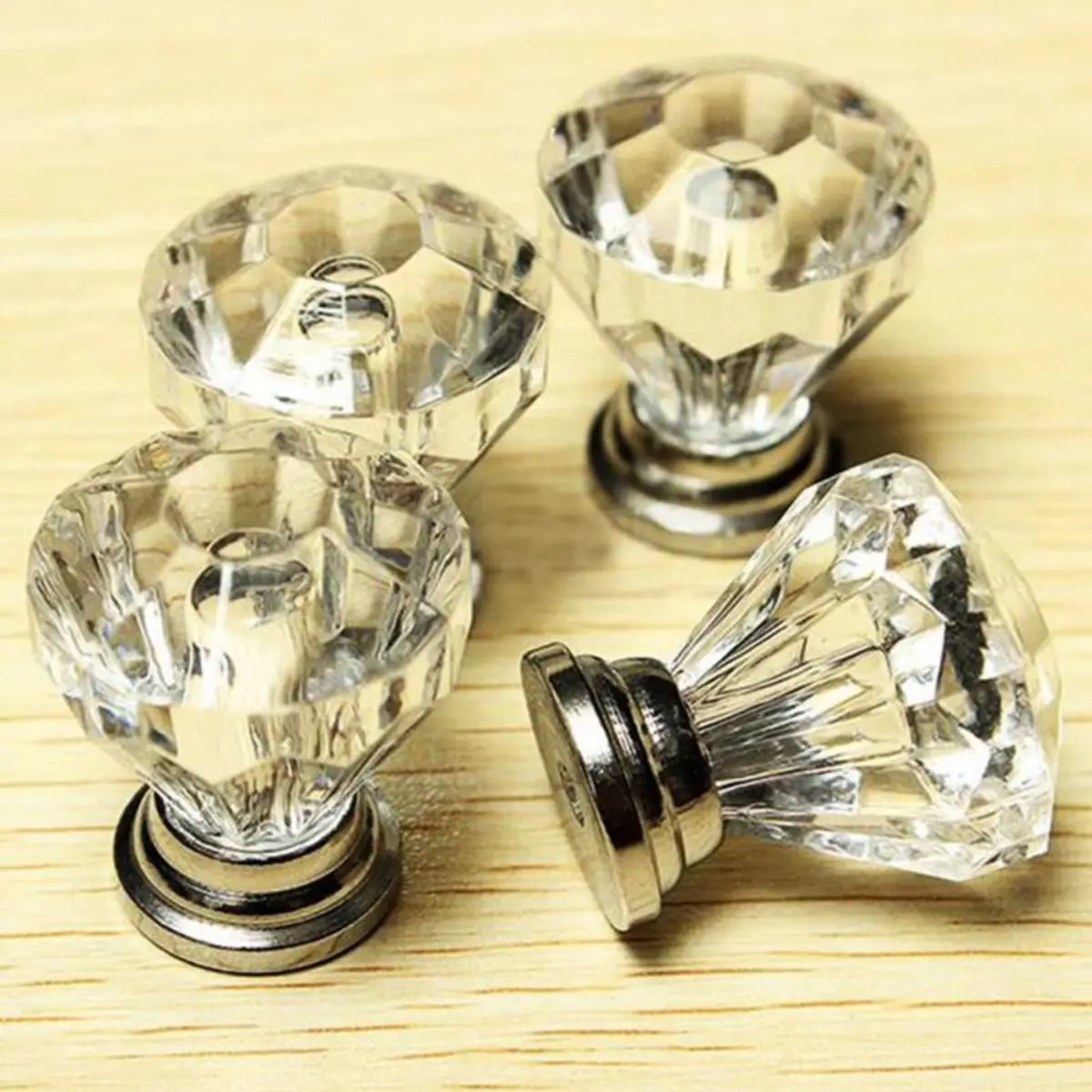 クリスタル取っ手4個