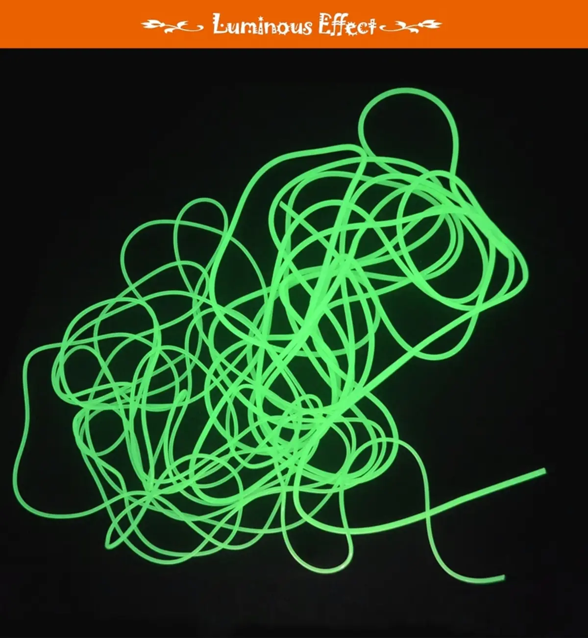 夜光チューブ 蓄光発光効果