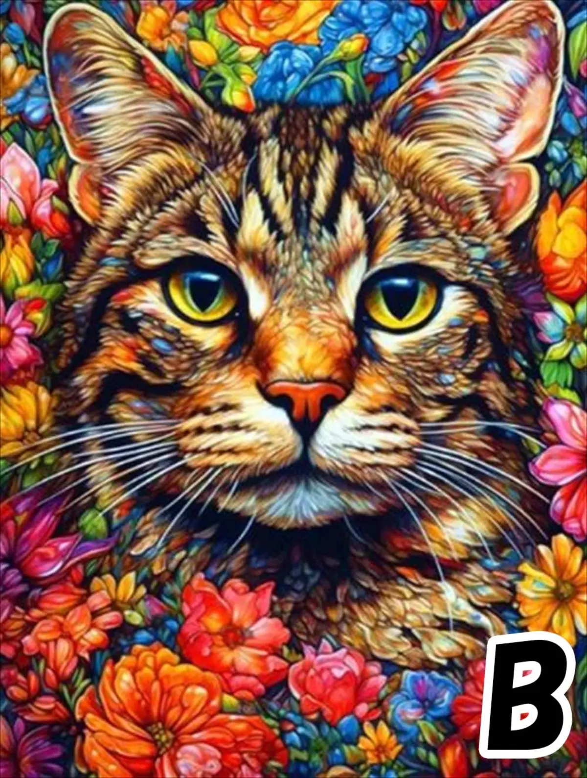 ダイヤモンドアート制作の様子