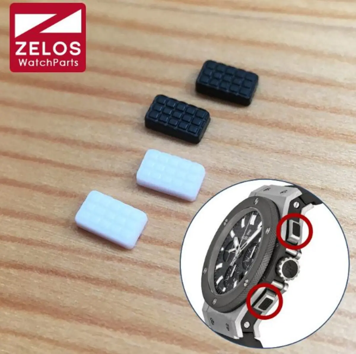 SGcreation ウブロ ビッグバン 44mm用 互換ラバーボタン