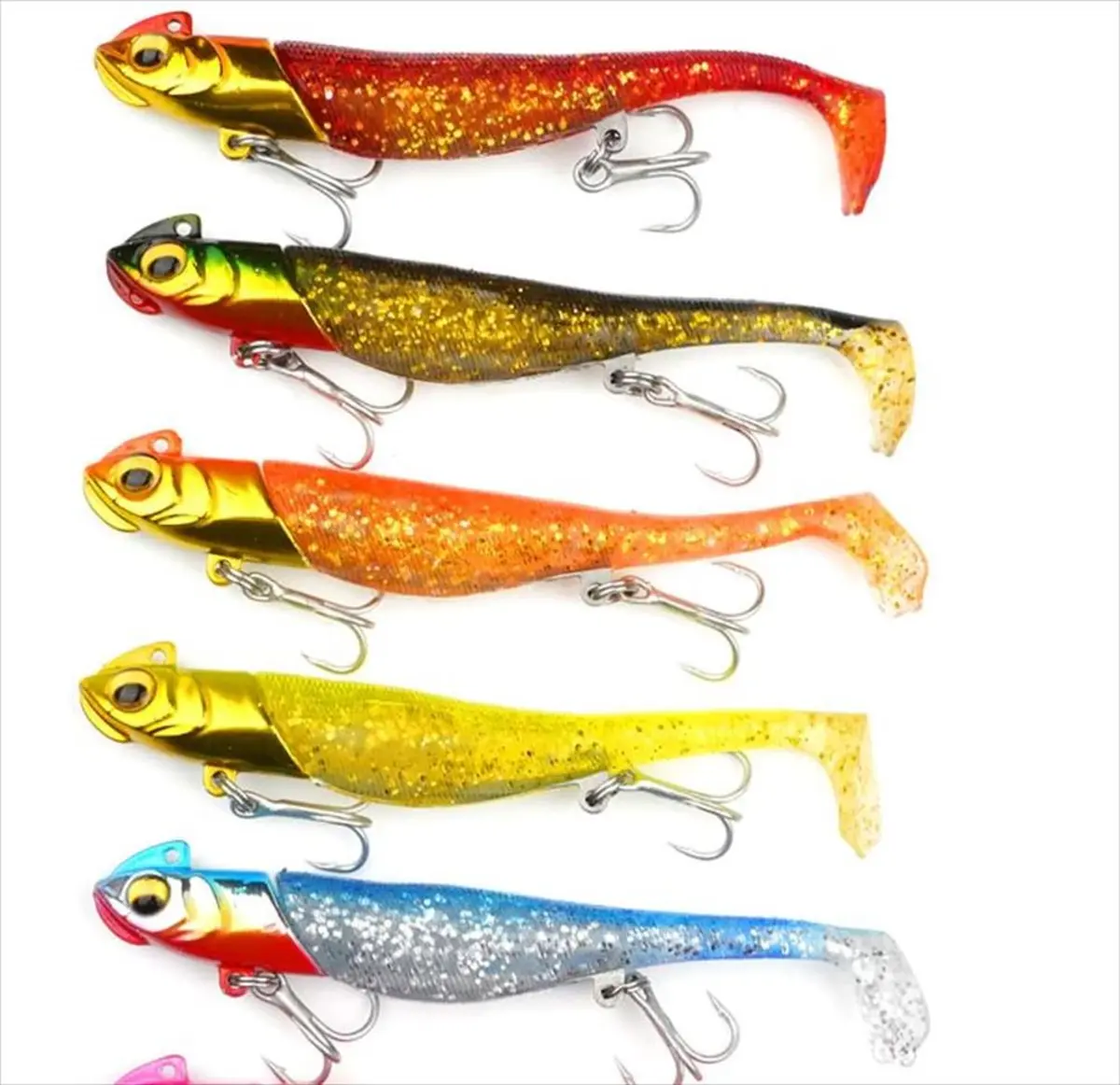 ジグヘッドワーム5色セット