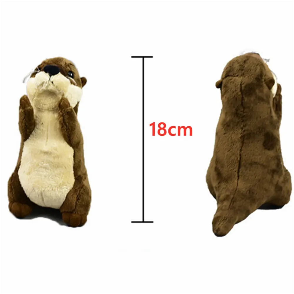 カワウソぬいぐるみ サイズ表示 高さ18cm