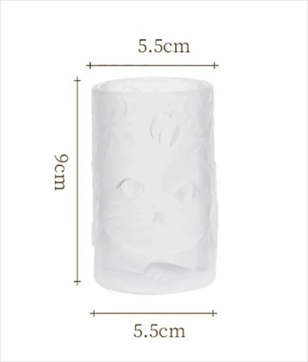 猫グラスのサイズ詳細