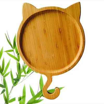 【可愛すぎる】猫型竹製プレートで食卓が華やぐ！環境に優しいおしゃれトレー