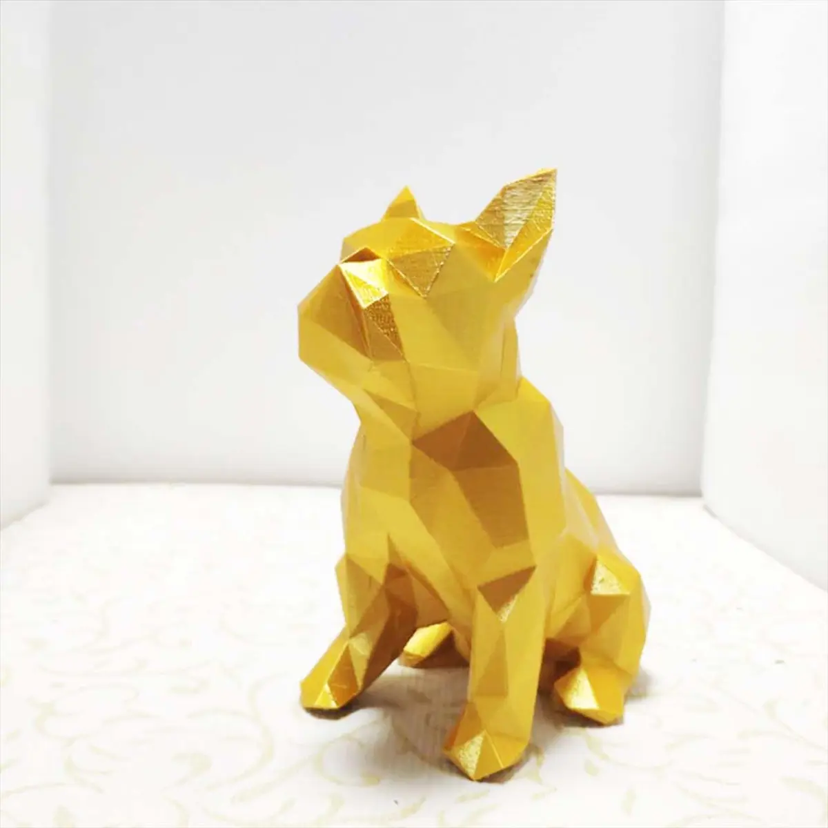 フレンチブルドッグ ロウポリ3Dオブジェ