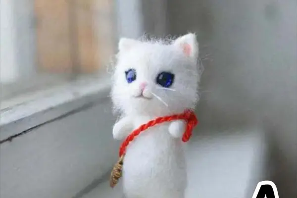 【楽天】猫ちゃん羊毛フェルト手作りキット｜白猫・茶トラ・三毛など豊富な6種 初心者から楽しめる本格ニードルフェルトハンドメイドセット