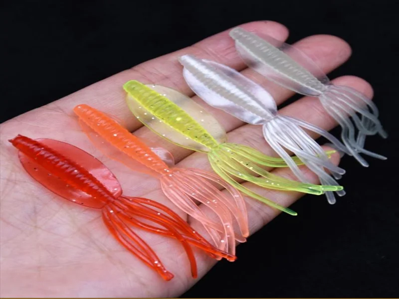 イカワーム20個セット｜多彩なカラーで魚を誘う高実績ソフトルアー【6cm/1.18g】