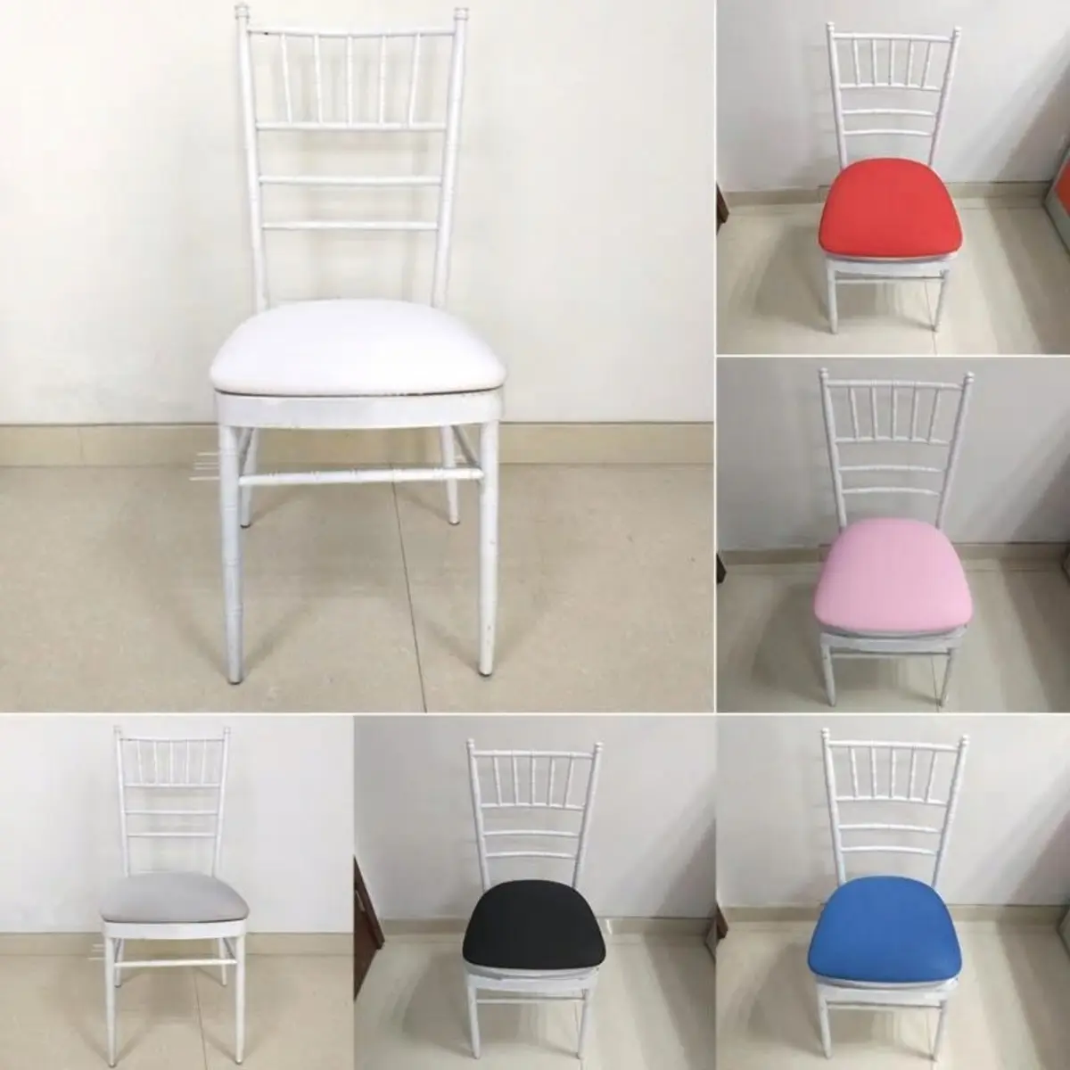座面カバー 各色チェアへの装着例