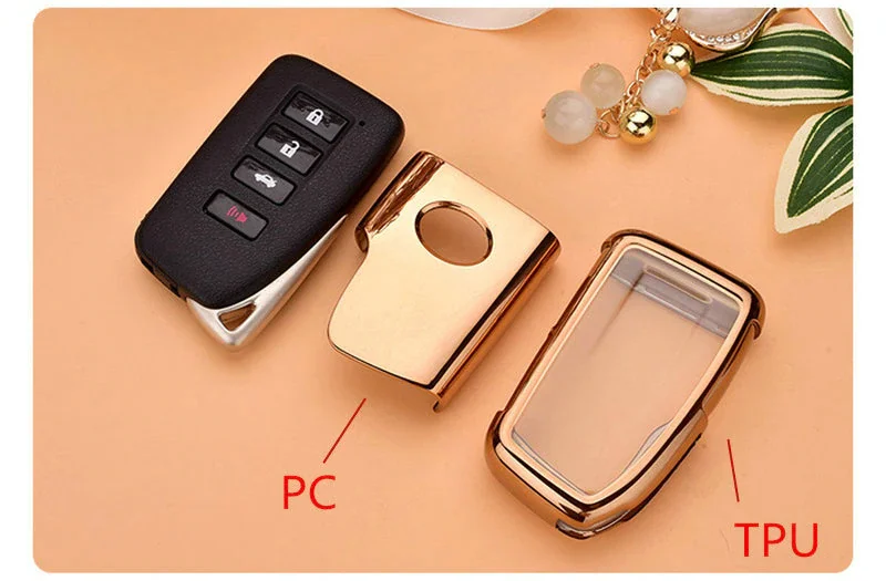 複数カラーのキーケース並べた様子