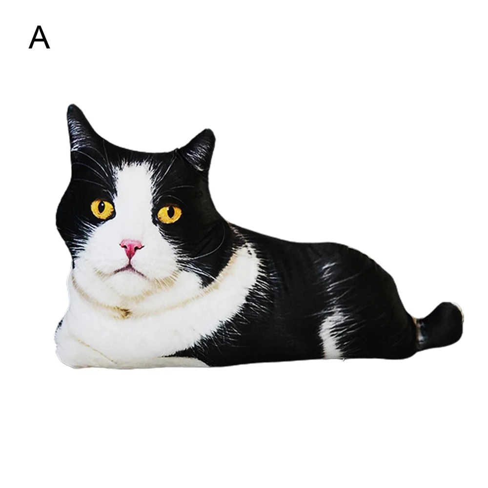 Aタイプ 黒白猫(ハチワレ)伏せポーズ