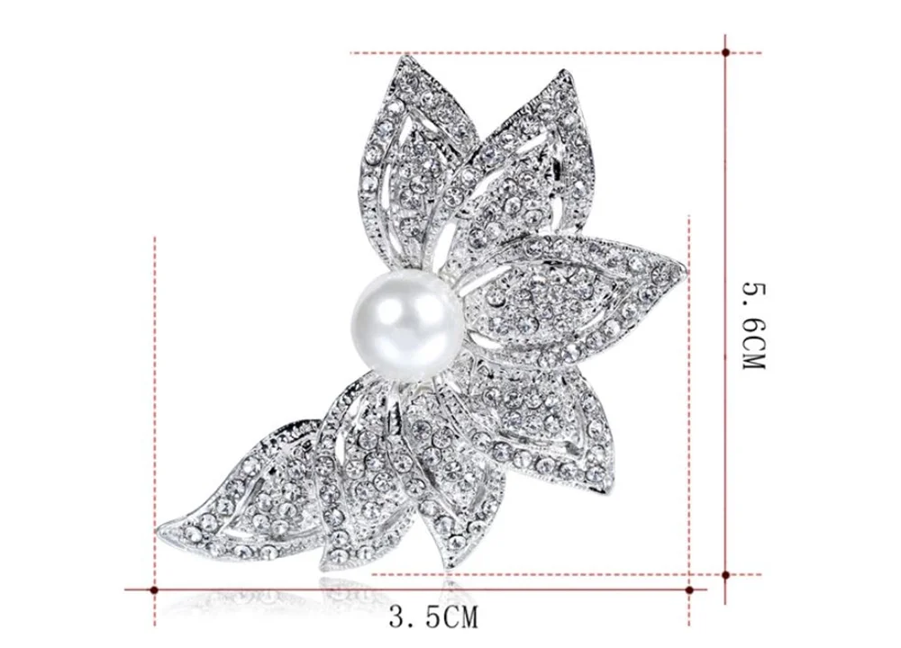 ブローチのサイズ表示(横3.5cm×縦5.6cm)