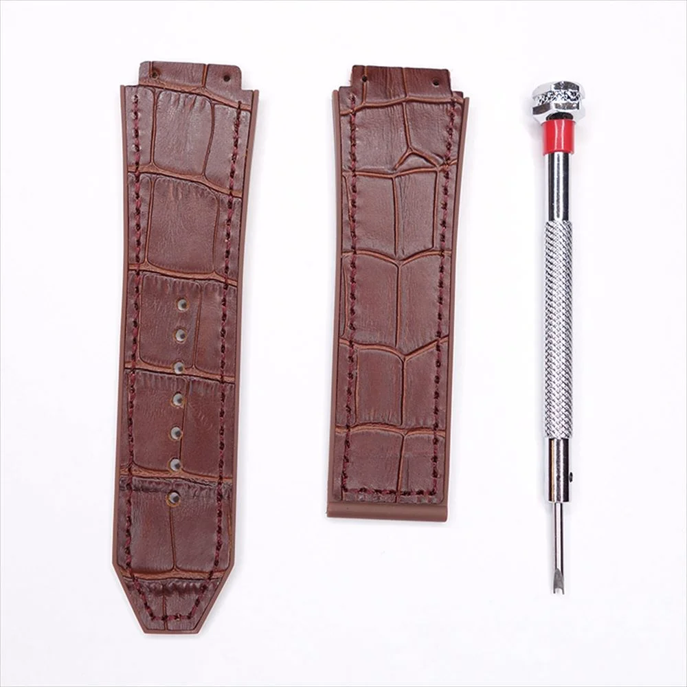 クロコ調ベルト ブラウン ドライバー付き