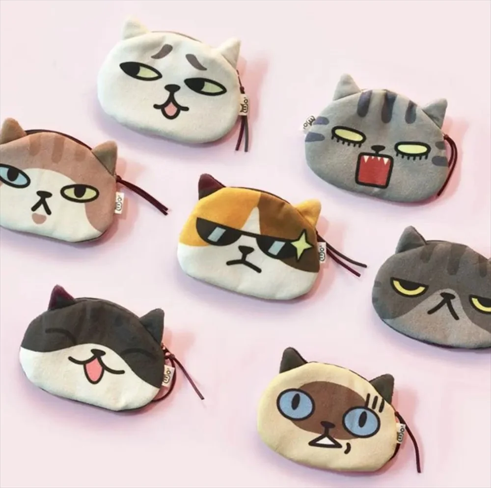 wo²猫顔コインポーチ全7種類」class=