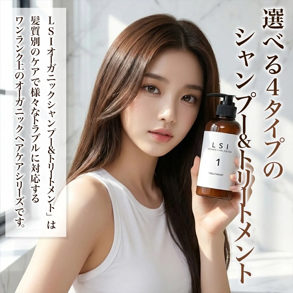 LSI オーガニックシャンプー&トリートメント 選べる4タイプ