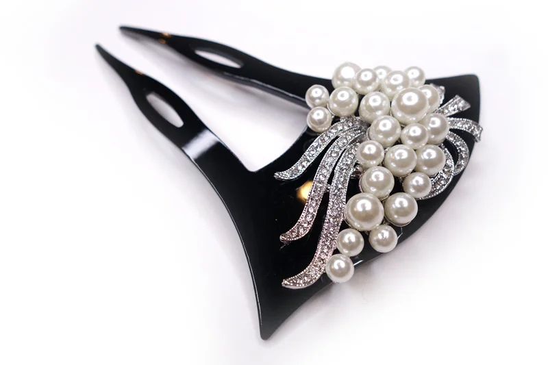 バチ型かんざし 斜め角度