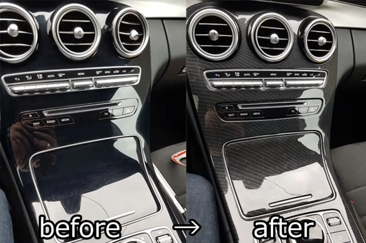 メルセデスベンツ センターコンソール ビフォーアフター