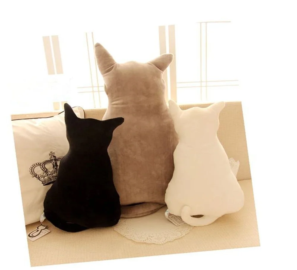 猫シルエットクッション 3色並びシーン