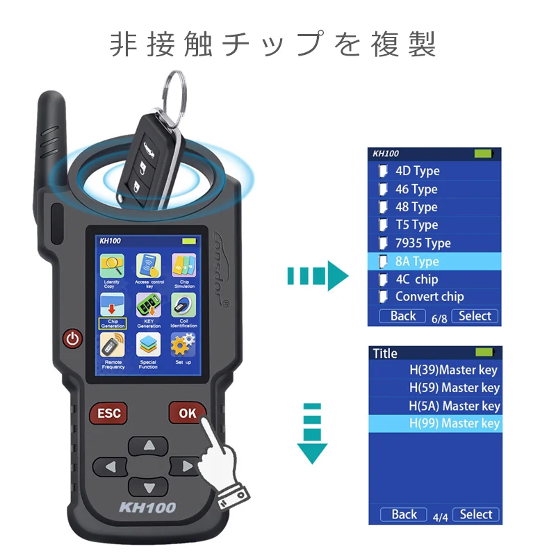 非接触チップを複製するイメージ