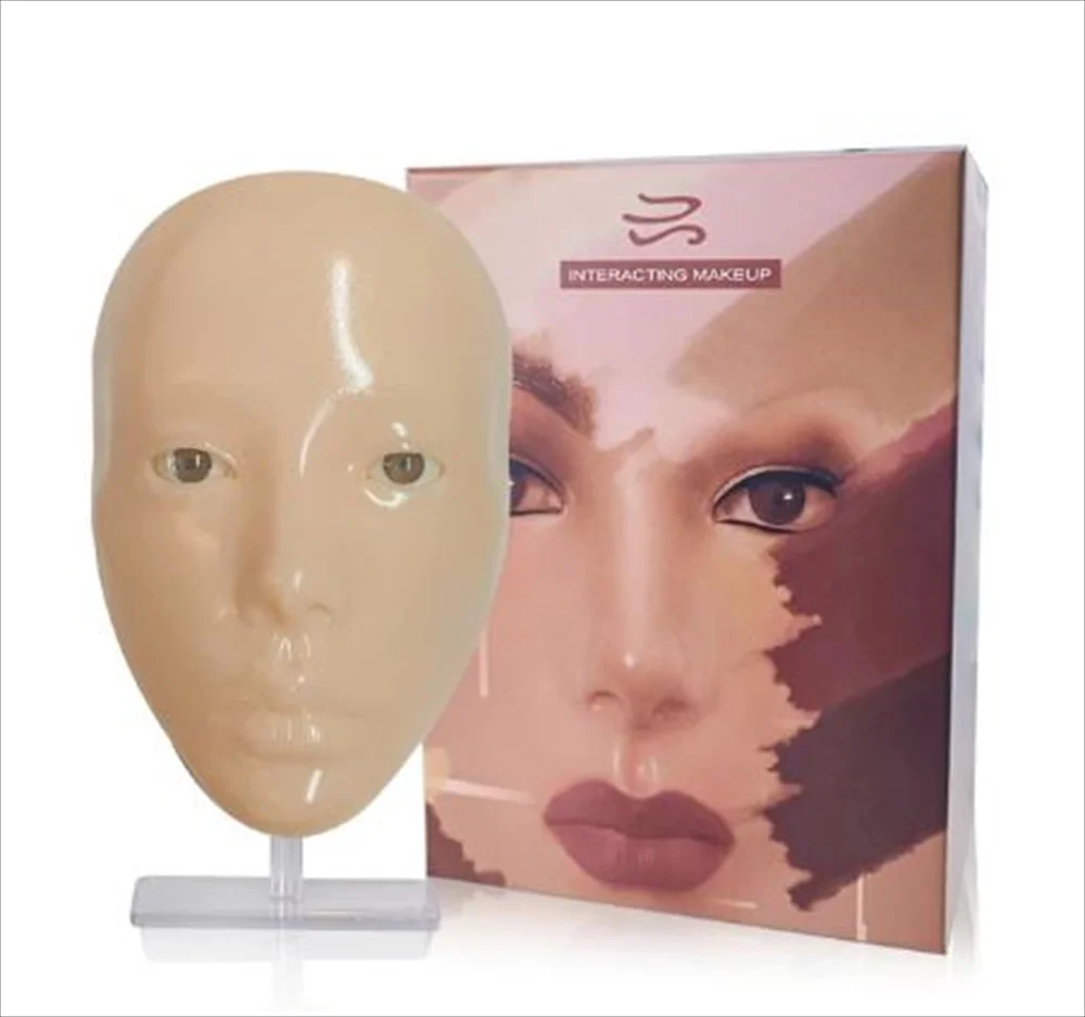 メイク練習用フェイスマネキン 外箱・本体セット