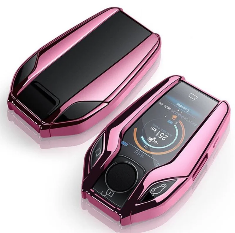 BMW キーカバー ピンク 全面保護