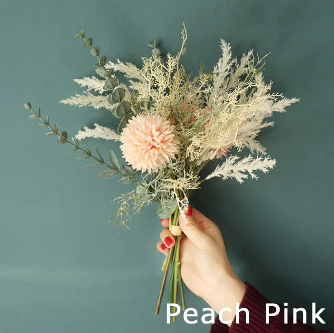 Pink Purpleカラーの造花ブーケ