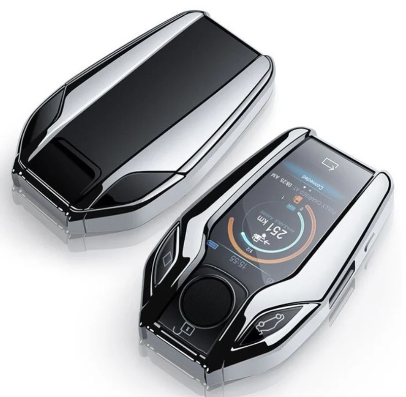 BMW キーカバー シルバー 前後両面