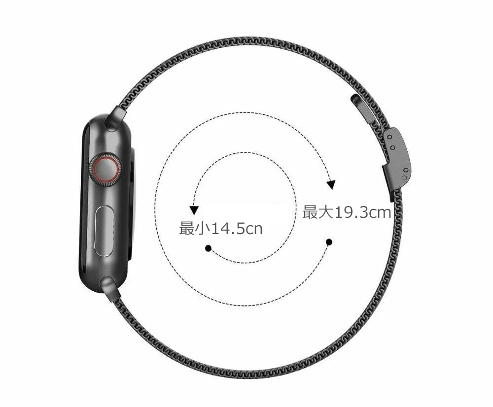 対応周長 最小14.5cm 最大19.3cm